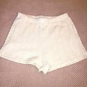 Cream shorts